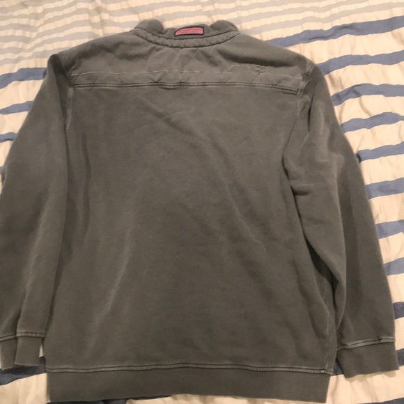 Gray Vineyard Vines Zip Up Pullover/Shep Shirt - Picture 4 of 5